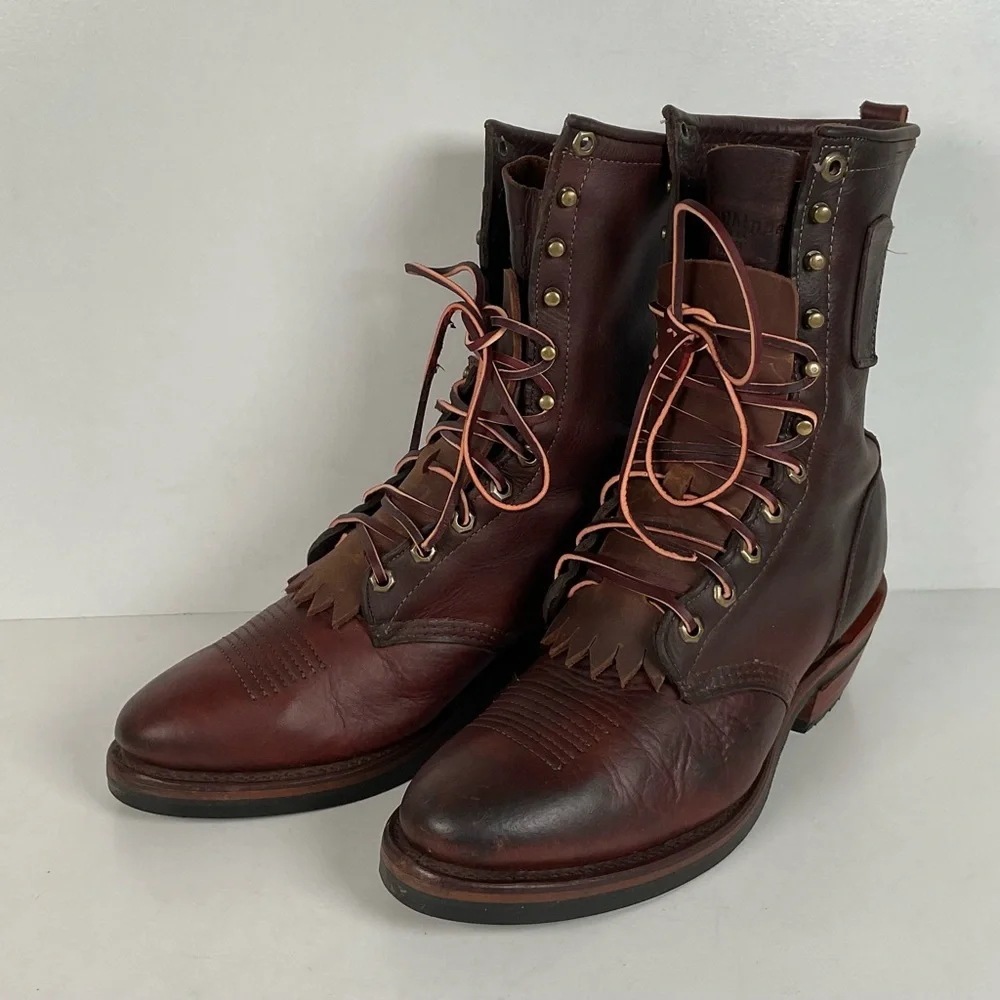 Vintage Chippewa Kiltie Packer Boots | Soft Toe | USA Made | Men’s 9.5 D